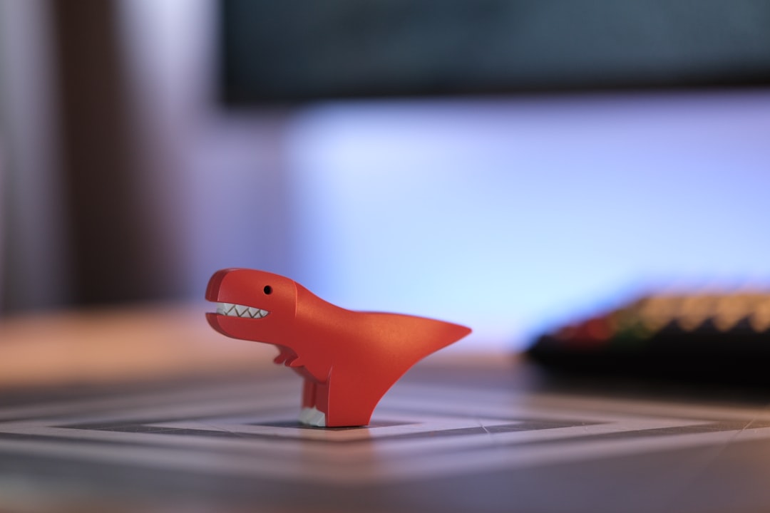 Photo dinosaur ceramic table lamp